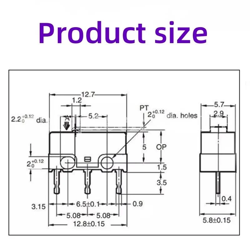 Microinterruptor de ratón D2FC D2FC-F-K 50M D2FC-F D2FC-F-7N 10M 20M de nuevo auténtico para la frontación del botón del ratón OMRON