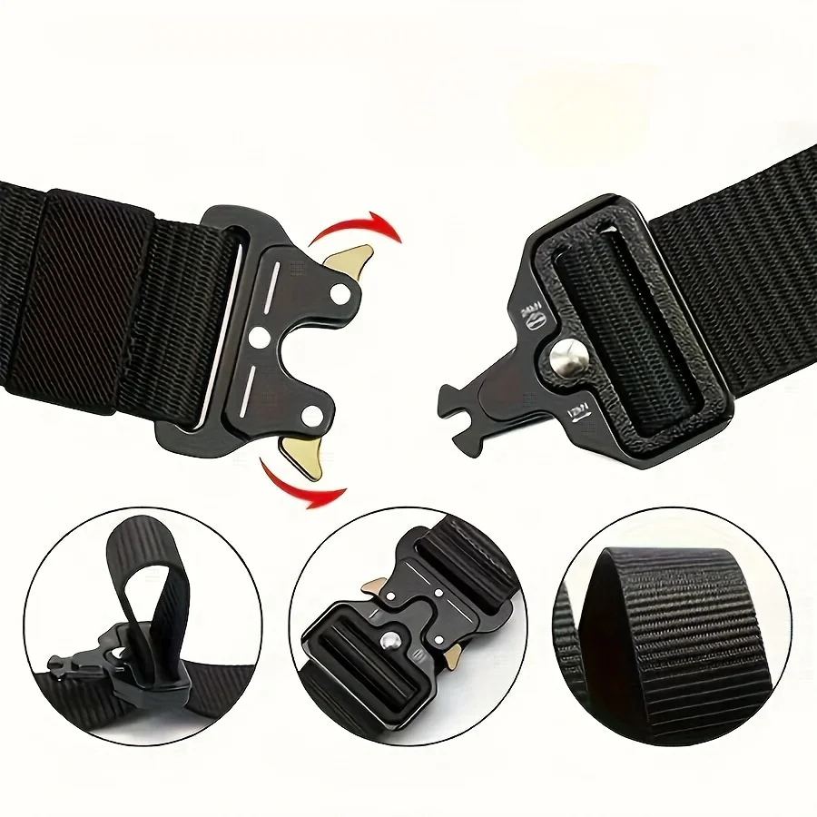 Männer Gürtel Outdoor Jagd Taktische Herren Gürtel Multifunktionale Kampf Überleben Hohe Qualität Leinwand Nylon Herren Gürtel Sport Gürtel