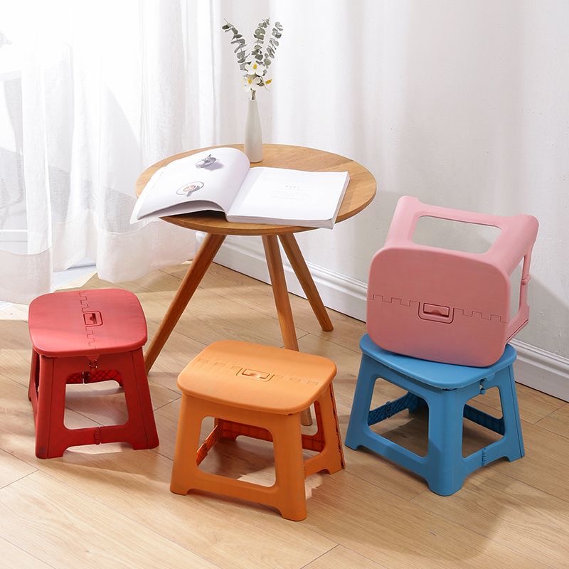 แบบพกพาพับสตูลทนทานสำหรับผู้ใหญ่เด็ก Home Travel ลื่นปลอดภัยสบาย Heavy Duty Multifunction Chair01