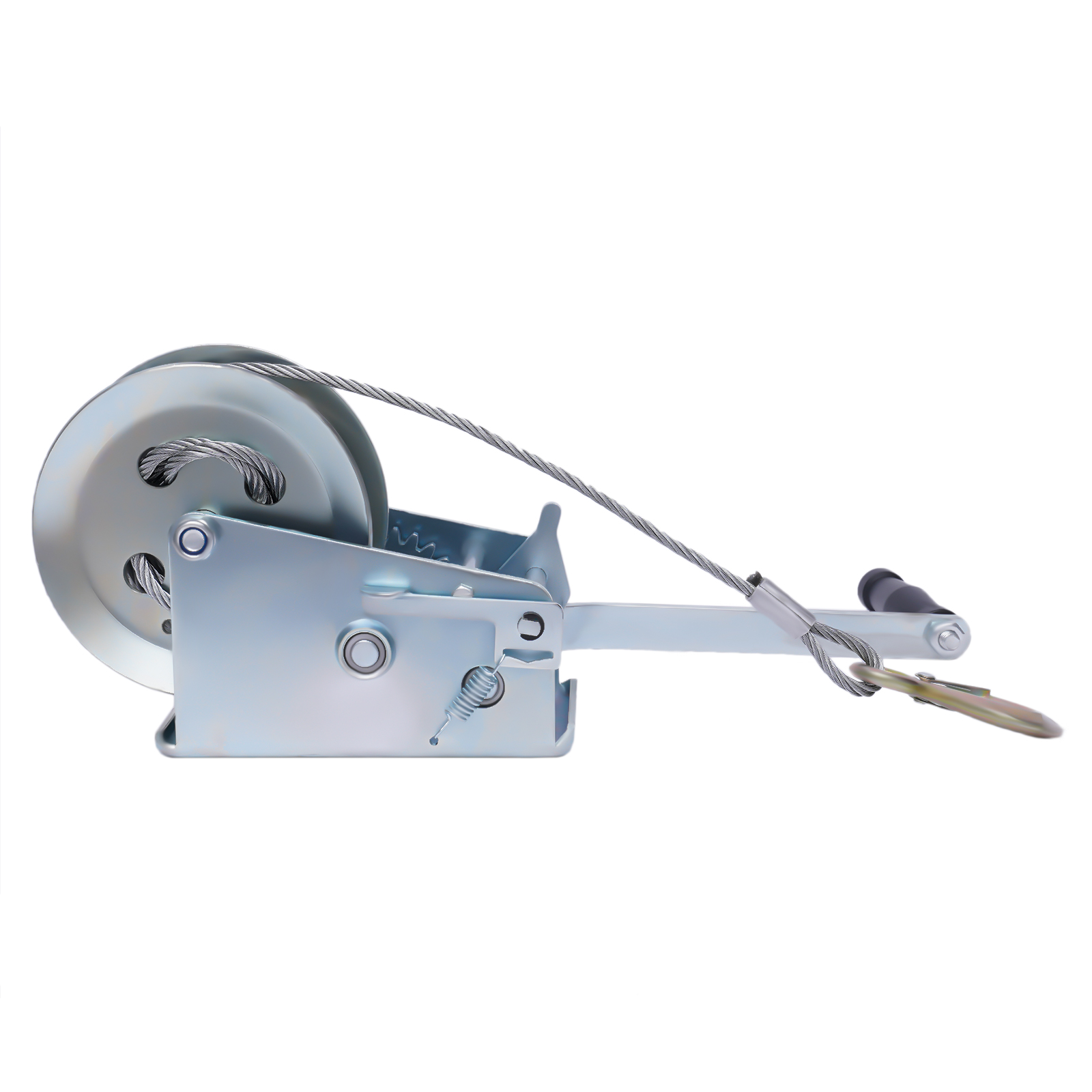 1588kg manuelle Kabelbandwinde-Handkurbeln mit 10 m Drahtseil für Boots anhänger