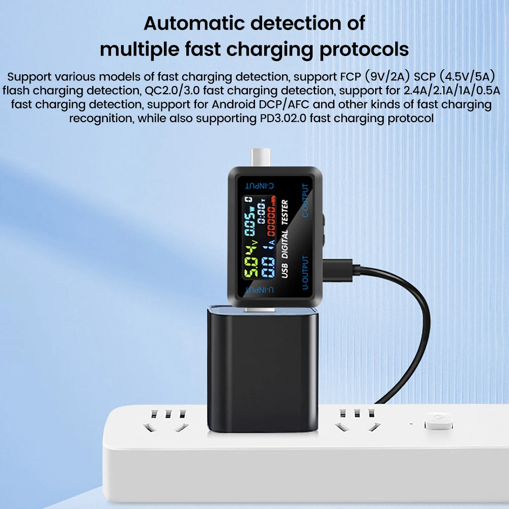 USB-тестер 10 в 1, цифровой вольтметр постоянного тока, амперметр, измеритель напряжения тока, вольт-амперметр, детектор, индикатор зарядного устройства Power Bank