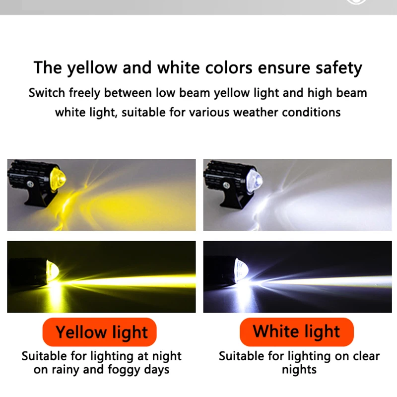 2 個 LED スポットライトヘッドライトエクスプローラーオートバイアクセサリートラック車補助追加ミニプロジェクターヘッドランプフォグランプ