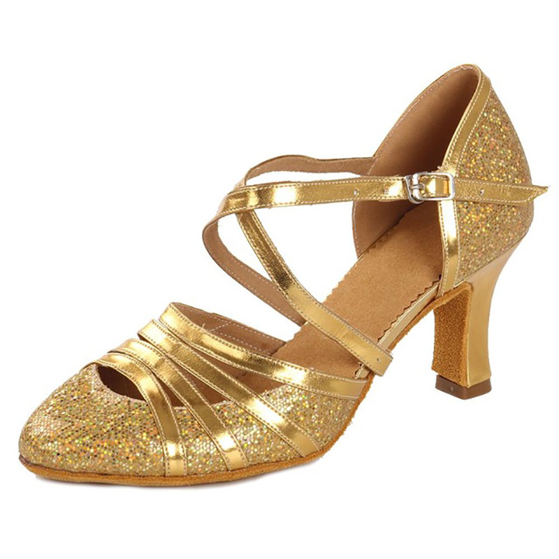 Ushine sapatos de dança de salão feminino glitter sapatos de dança modernos salsa salão tango sapatos latinos