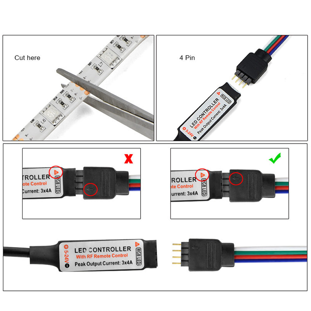 DC 5V USB Controller RF Drahtlose Fernbedienung Dimmer mini 3key 17key 24key 44keys Für 5050/2835/3528 RGB Led Streifen lichter