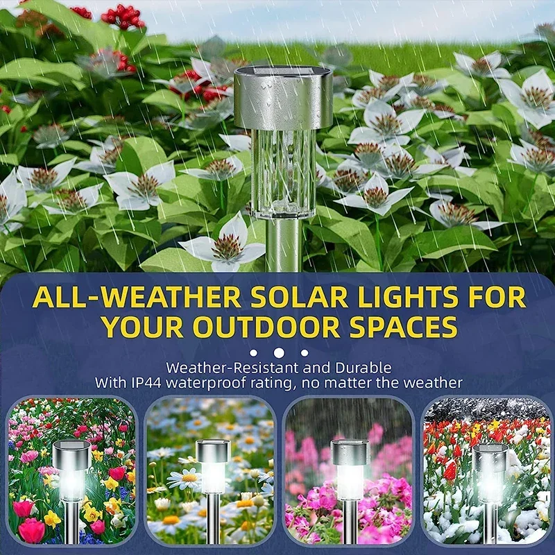 10Pack Solar Außen Lichter Garten Laterne Solar Lampe Wasserdicht Landschaft Beleuchtung Pathway Yard Rasen Garten Dekoration