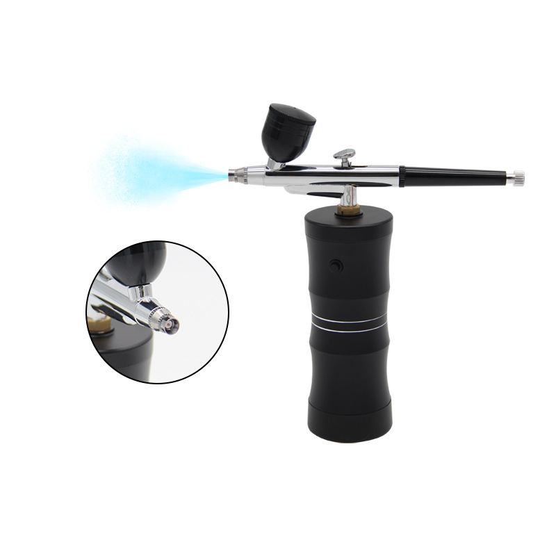 Aerógrafo sem fio Air Compressor Kit, 25PSI Handheld Airbrush, reparando barbeiro compõem para unhas tatuagem bolo pintura