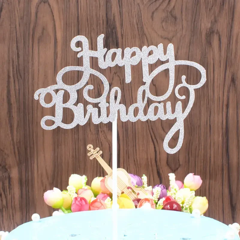 10PCS Mehrfarbige Kuchen Karte Alles Gute Zum Geburtstag Englisch Party Szene Kuchen Dessert Tisch Flagge kuchen topper kuchen dekorieren werkzeuge geburtstag