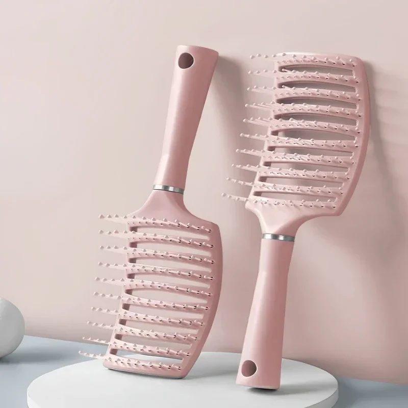 Escova de cabelo almofada de ar pente fofo anti-perda de cabelo massagem escova de cabelo para todos os tipos de cabelo para cabelos naturais longos, grossos e finos