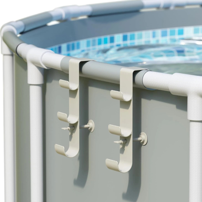Крючки для бассейна, регулируемые 2/3 крючки, вешалка для шеста для бассейна, аксессуары для плавания, крючки для оборудования для телескопического скиммера