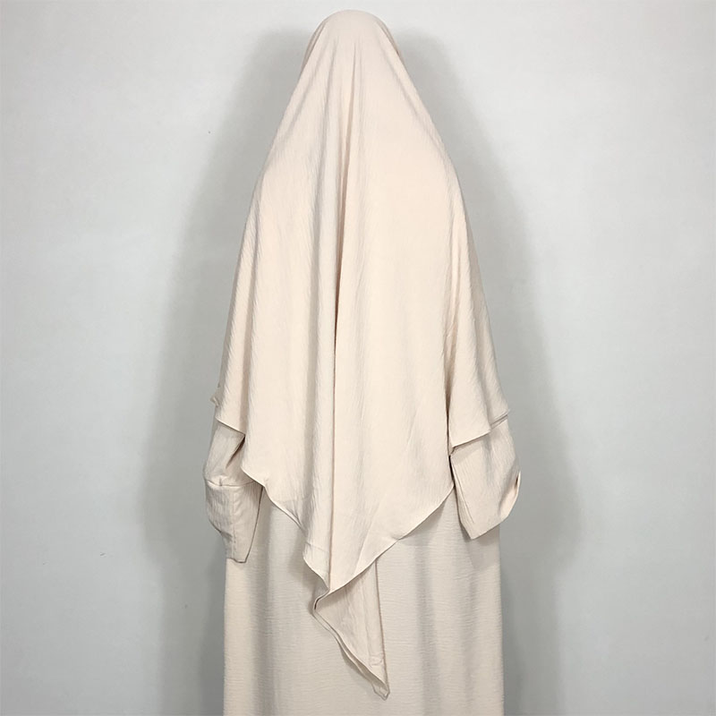 Nova uma camada jazz crepe diamante khimar alta qualidade muçulmano eid ramadan roupas islâmicas gravata volta oração hijab dropshipping