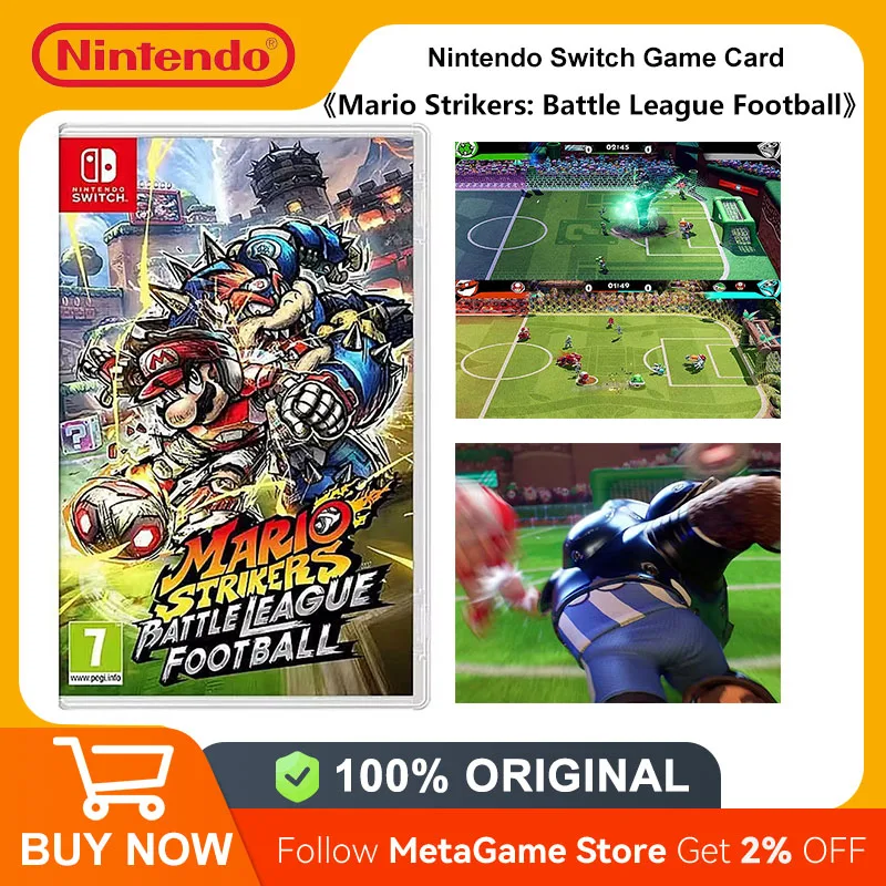 Mario Strikers Battle League Nintendo Switch Игра Игровая консоль Nintendo Switch официальная игровая карта 100% для Switch OLED Lite