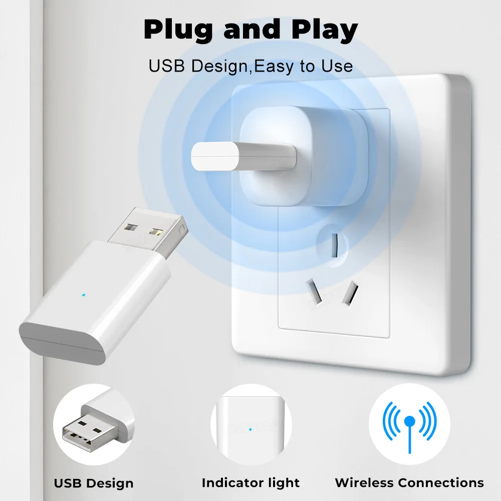 Tuya เครื่องขยายสัญญาณ pengulang sinyal ZigBee, เครื่องขยายสัญญาณ USB อุปกรณ์สมาร์ทโฮมเกตเวย์ ZigBee อัตโนมัติอัจฉริยะสำหรับชีวิตอัจฉริยะใหม่