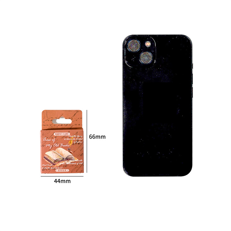 ชุดสติกเกอร์กล่องขนาดเล็ก46แผ่น, ชุดสติกเกอร์ลวดลายหนังสือทำมือจับแพะชนแกะสมุดสะสมสติ๊กเกอร์สติกเกอร์ DIY