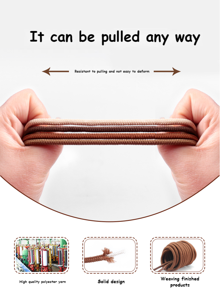 Tròn Cổ Điển Dây Giày 21 Màu Chắc Chắn Giày Ren Đế Mềm Dây Giày Boot Dây 70/90Cm/120cm/150Cm Polyester Shoestrings