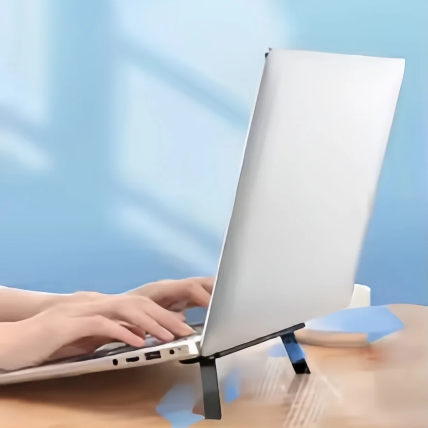 Soporte universal para computadora portátil: elevador ergonómico ajustable para MacBook Pro/Air, Lenovo, Samsung y más | Diseño de enfriamiento | Plegable y portátil