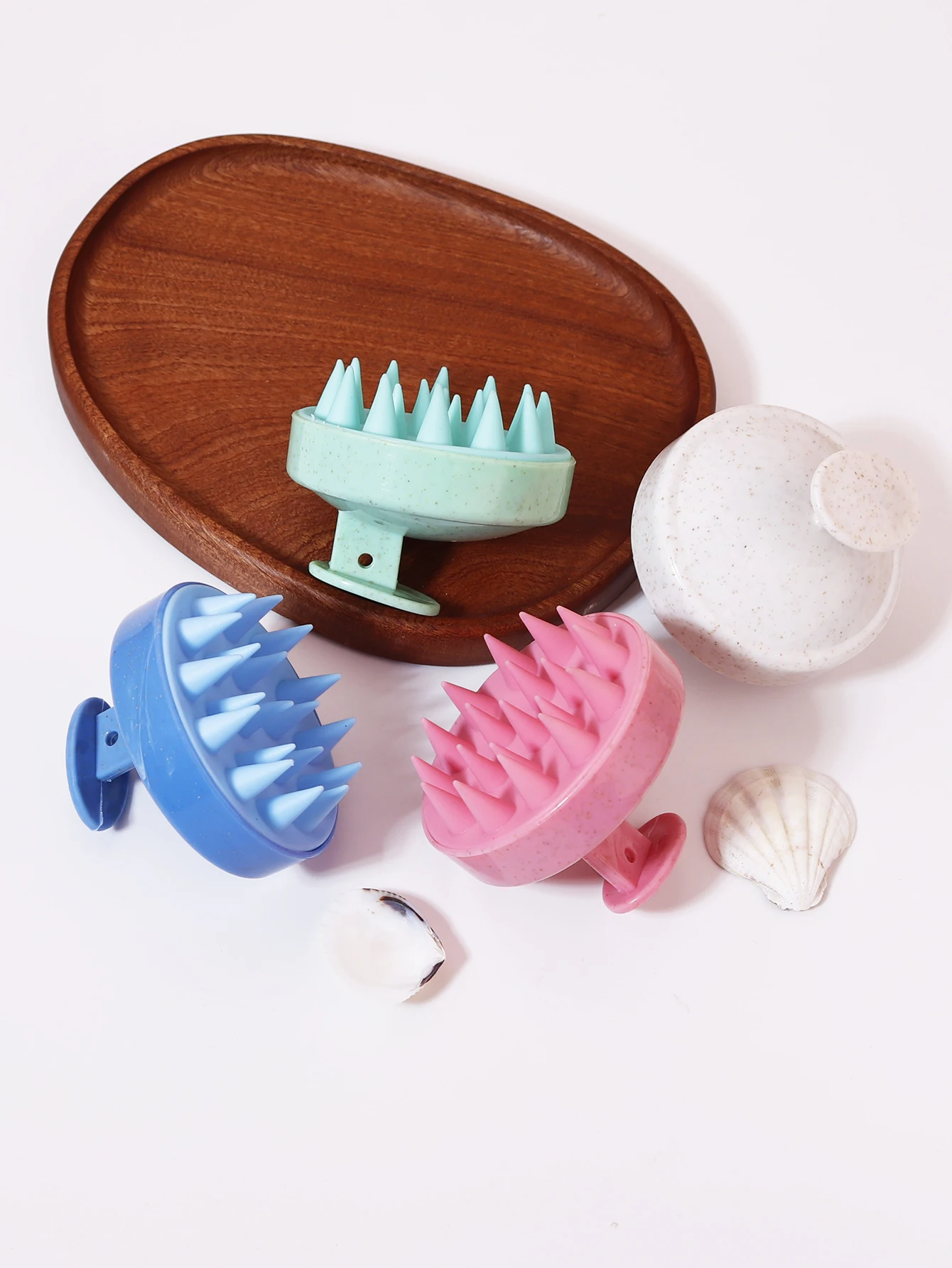 Spazzola per lavare i capelli, pettine per massaggio del cuoio capelluto in silicone, spazzola per massaggio corpo morbido, strumento di bellezza e parrucchiere Speciale per parrucche di capelli veri