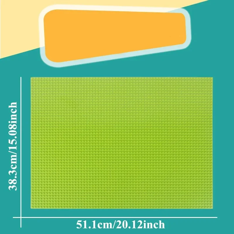 48x64 Dots Classic Building Blocks Base Board, DIY Assembled Building Blocks Wall Compatible With Brand Gift Toys for Kids