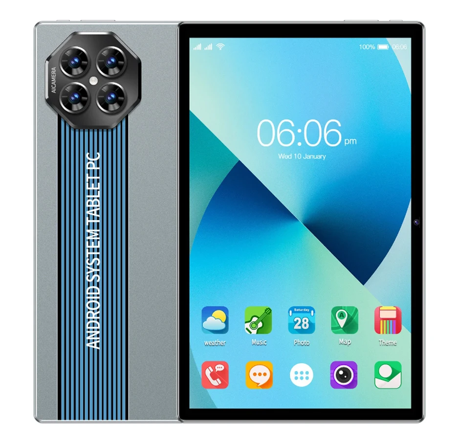 ใหม่ 10.1 นิ้วแท็บเล็ต Android PC Google Play Octa Core Dual กล้อง Dual SIM 3G โทรศัพท์ WiFi แท็บเล็ต 4GB RAM 64GB ROM