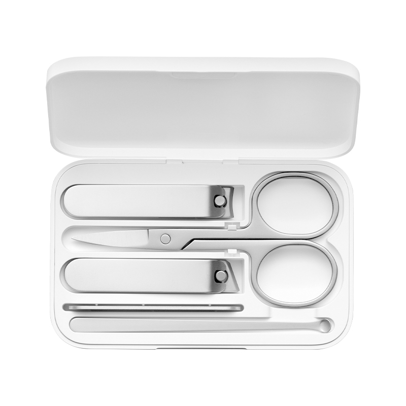 Xiaomi Mijia – coupe-ongles 5 en 1 en acier inoxydable 420, soins de pédicure, lime à ongles Portable avec coque de rangement anti-éclaboussures