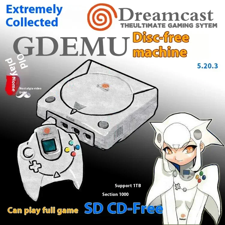 Dreamcast Dc Game Machine Gdemu Retro Original Dreamcast Dc Game Console Hard Disk Drive Games For Console Hdd Game Custom