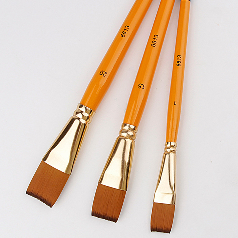 3 шт./набор, кисти для рисования маслом, 3 цвета