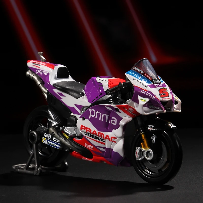 Maisto 1:18 2022 Ducati Pramac Racing # 5 Zarco # 89 Martin con licencia simulación aleación motocicleta modelo juguete colección regalo