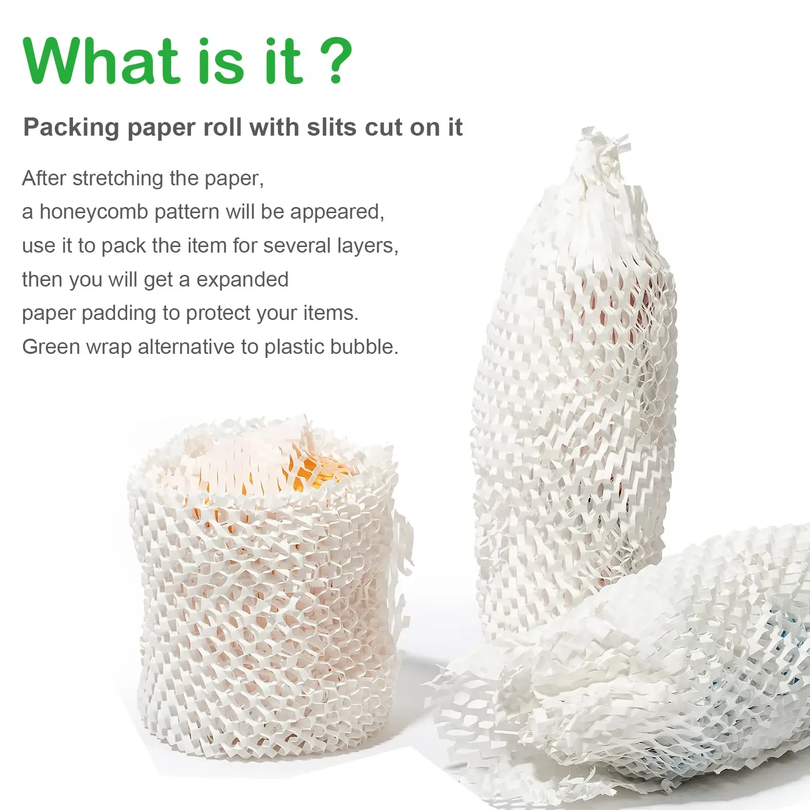 White Honeycomb paper Handicrafts Wrapping Paper, DIY Flowers And Gifts, Degradable Buffer Environmental Paper Etc.