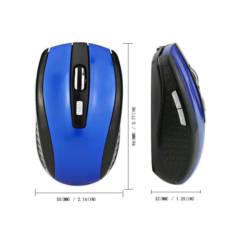 Ratón inalámbrico óptico rojo 6D 2,4G USB para ratón inalámbrico de ordenador portátil ratón inalámbrico de diseño ergonómico