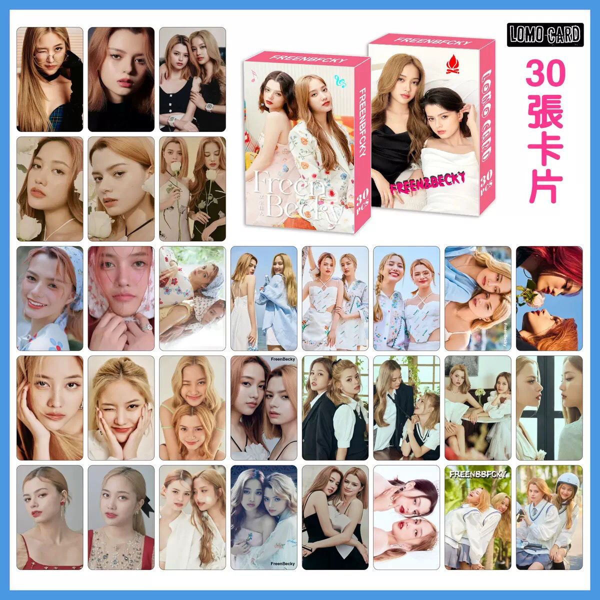 30 แผ่น/ชุดประเทศไทยดาว Freenbecky การ์ด Lomo Freen Becky รูป Mini โปสการ์ด HD Photo การ์ดแฟนคอลเลกชันของขวัญ