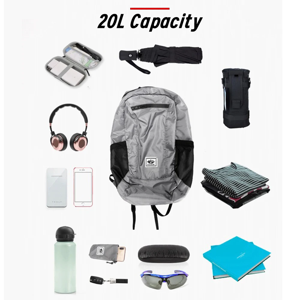 For BMW GS R1250GS R1200GS G310GS G 310GS 2024 20L waterproof holdall Small Foldable Backpack Storage bag Motorcycle Accessories