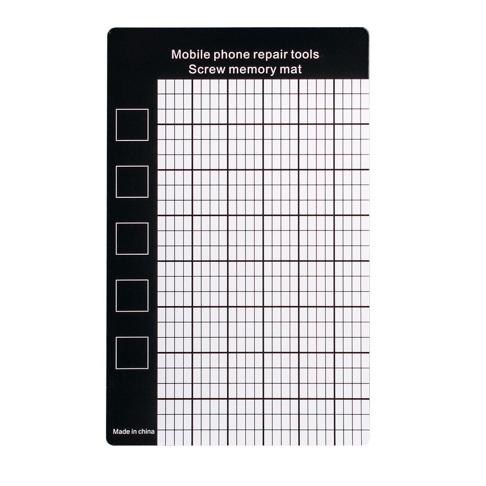 1pc Magnetic Screw Mat Memory Chart Work Pad Working Memory Pad For Little Small Screws Holds Mobile Phone Repair Tool 145×90mm