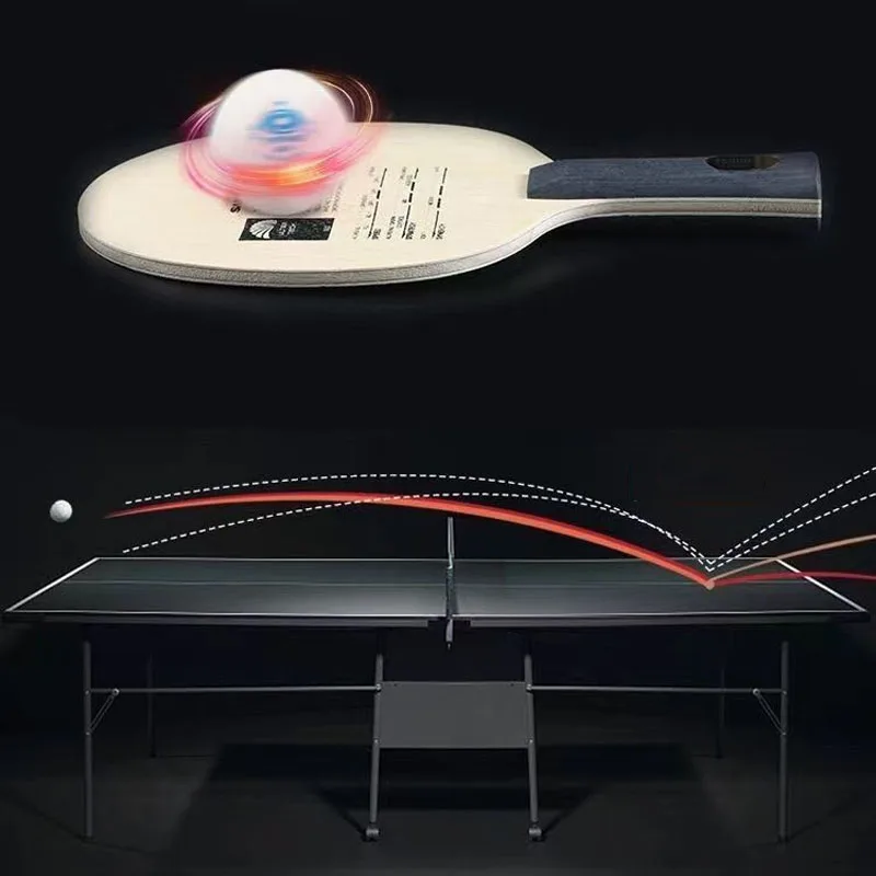 Oryginalne ostrze do tenisa stołowego Sanwei T5000 5 Wood 2 Carbon Entry Intermediate Ping Pong Blade do napędu pętlowego z szybkim atakiem