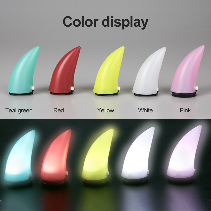 2pcs Universal Glow Devil Horn for Motorcycle Helmet Outdoor Sport Devil's Horns Corner Helmet Decoration Black Green Pink Blue
