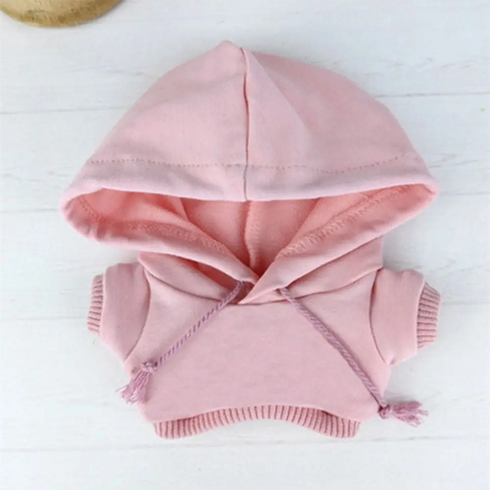 Sudaderas con capucha para muñecas BJD, ropa de moda hecha a mano, 10/15/20cm, sudadera de algodón, trajes para muñecas BJD 1/12, Top para 1/11, OB11, 1/12