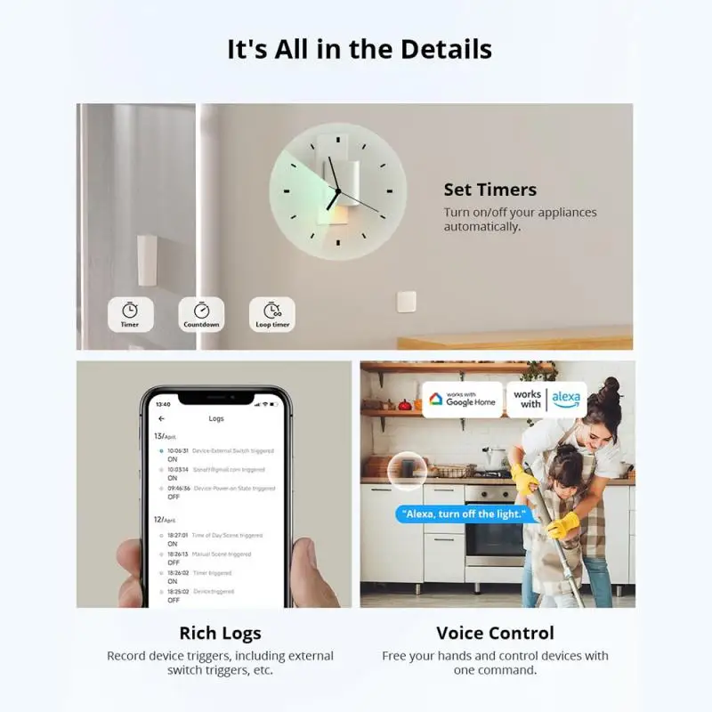 Sonoff mini r4 matéria wifi interruptor de luz casa inteligente sonoff mini r4 extrema materia relé trabalho com alexa google casa homekit