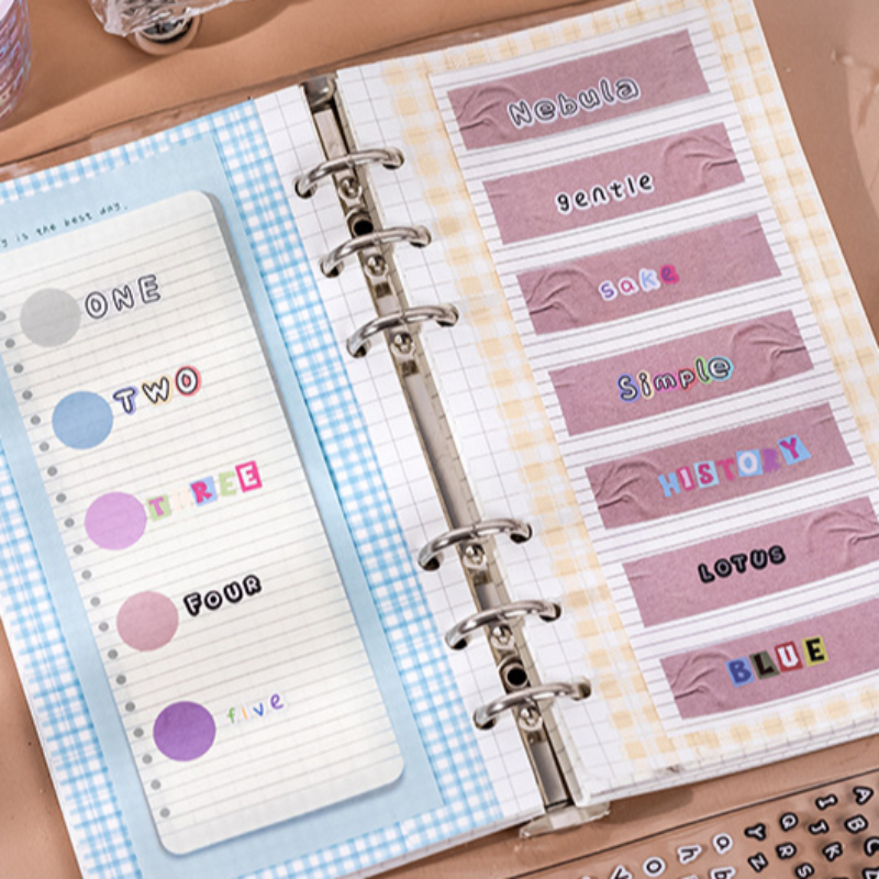 Mr. Paper, Text Elements Student Handmade DIY Decoration Collage Scrapbook Diary Notebook Phone Case Stickers