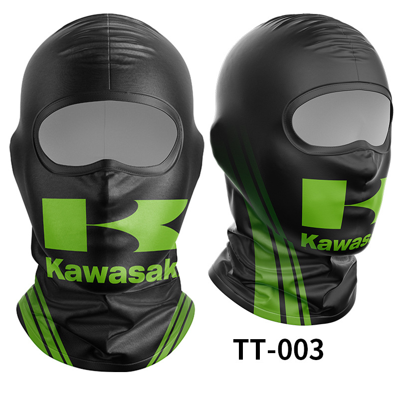 Cubierta de cabeza de seda de hielo para motocicleta Kawasaki, máscara de protección solar, cubierta de cabeza de casco de motocicleta, nuevo