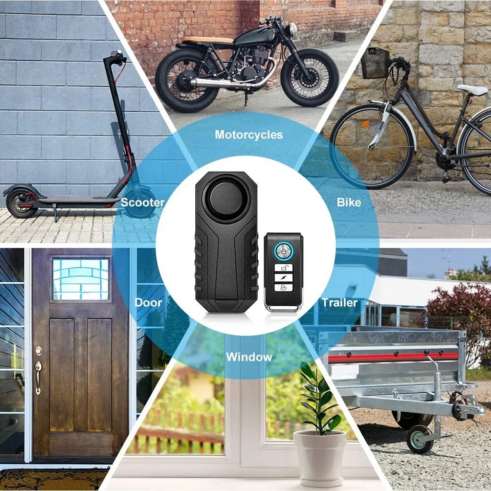 ELECTOP ไร้สายจักรยานปลุกรีโมทคอนโทรลกันน้ํา 110dB Anti-Theft รถจักรยานยนต์ไฟฟ้าสกู๊ตเตอร์จักรยานป้องกันความปลอดภัย