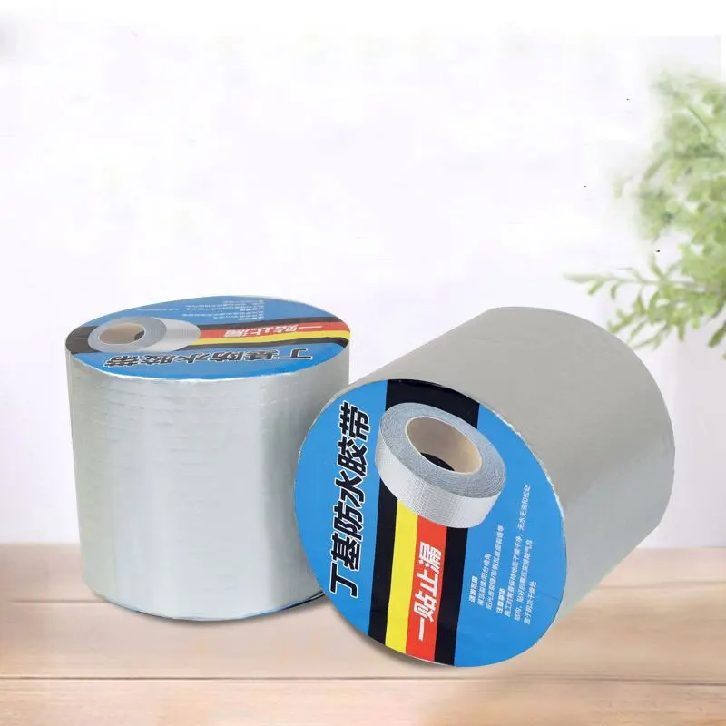 1 pçs telhado forte reparo de vazamento fita à prova dwaterproof água crack membrana butílica auto-adesivo suprimentos de reparo de vazamento reparação de membrana à prova dwaterproof água