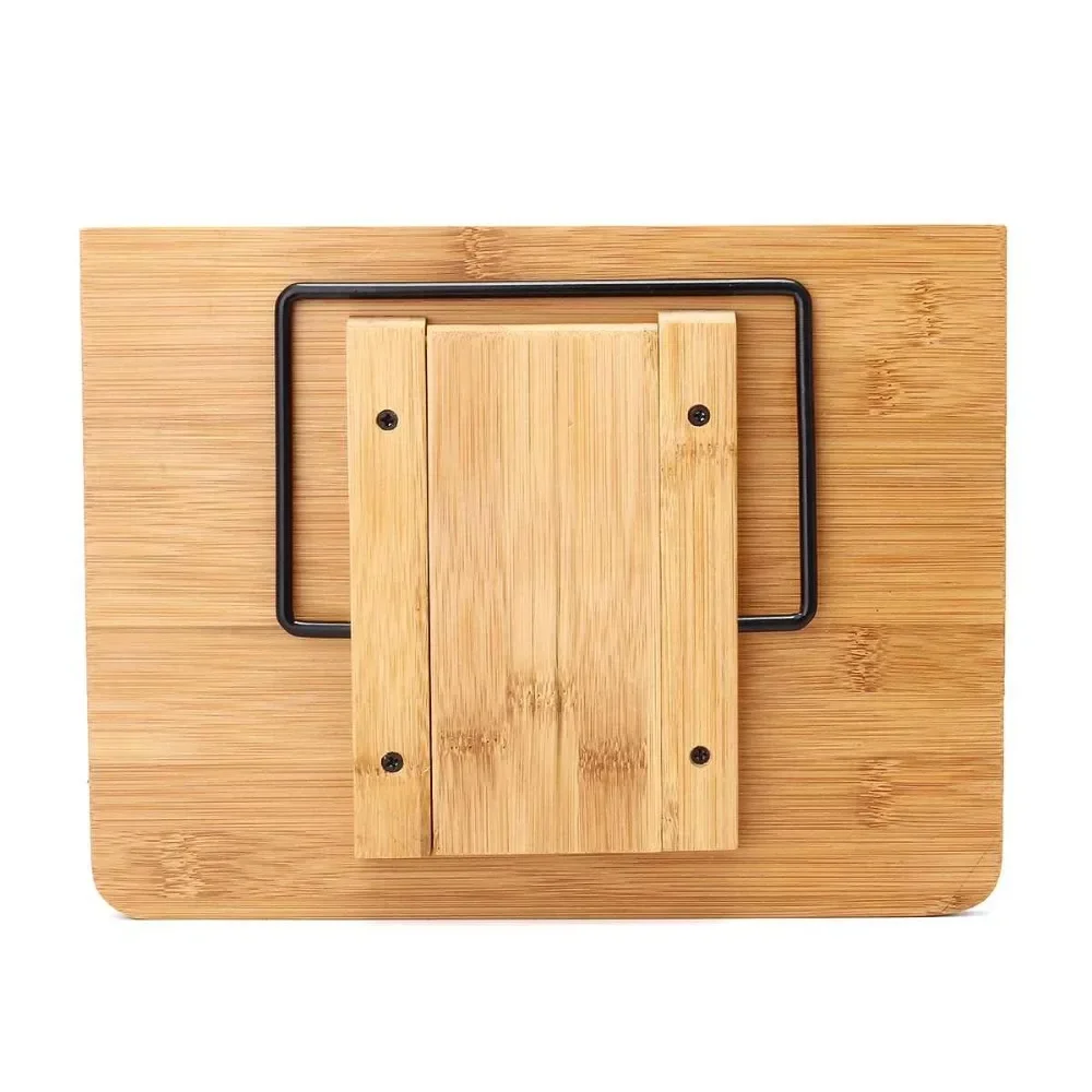 Trang Kẹp Giấy-Cuốn Sách Nấu Ăn Bàn Đọc Sách Chắc Chắn Bookstand-Sách Giáo Khoa Nhẹ Bookstand Di Động Có Thể Điều Chỉnh Giá Kẹp Sách Và Khay