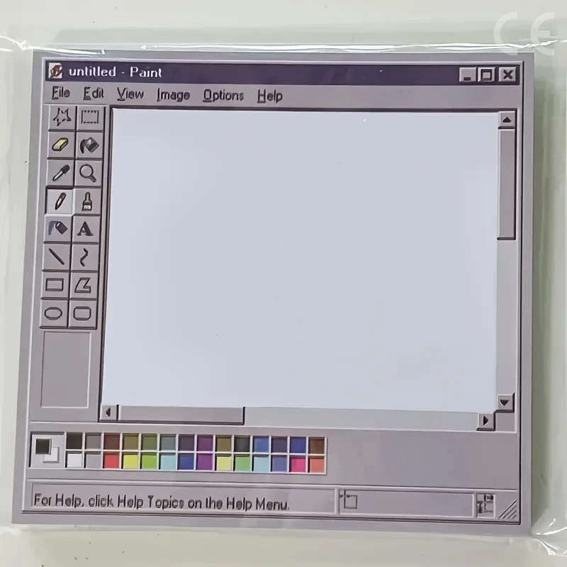 50/100 Sheets Vintage Computer Drawing Board Notepad - Retro Style Square Paper for Creative Illustration and Design