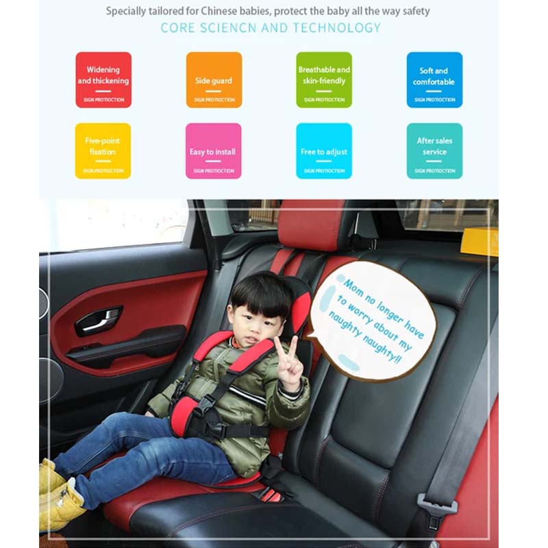 Коврик для детского сиденья, дышащий, регулируемый, для детей от 6 месяцев до 12 лет