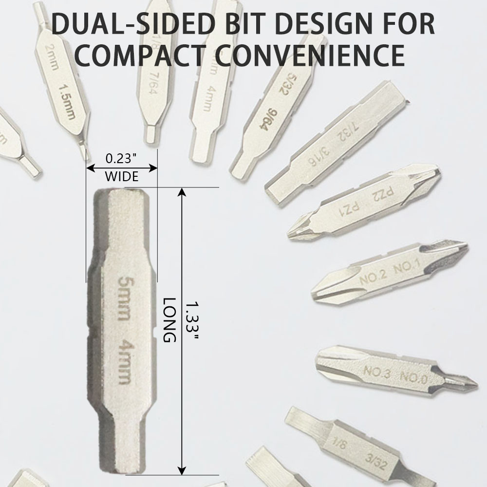 Набор плоских бит MORETOPGOOD для аксессуаров для многофункциональных инструментов Leatherman, 20 шт. двусторонние адаптеры для отверток