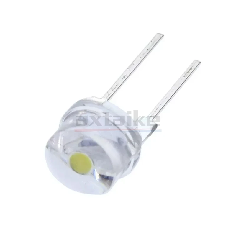 100 PZ 8mm LED Bianco Rosso Giallo Blu Verde Diodo Super Luminoso Led Power Cappello di Paglia Lampada Perline Lampadine Lampada a Diodi Emettitori 0.5 W