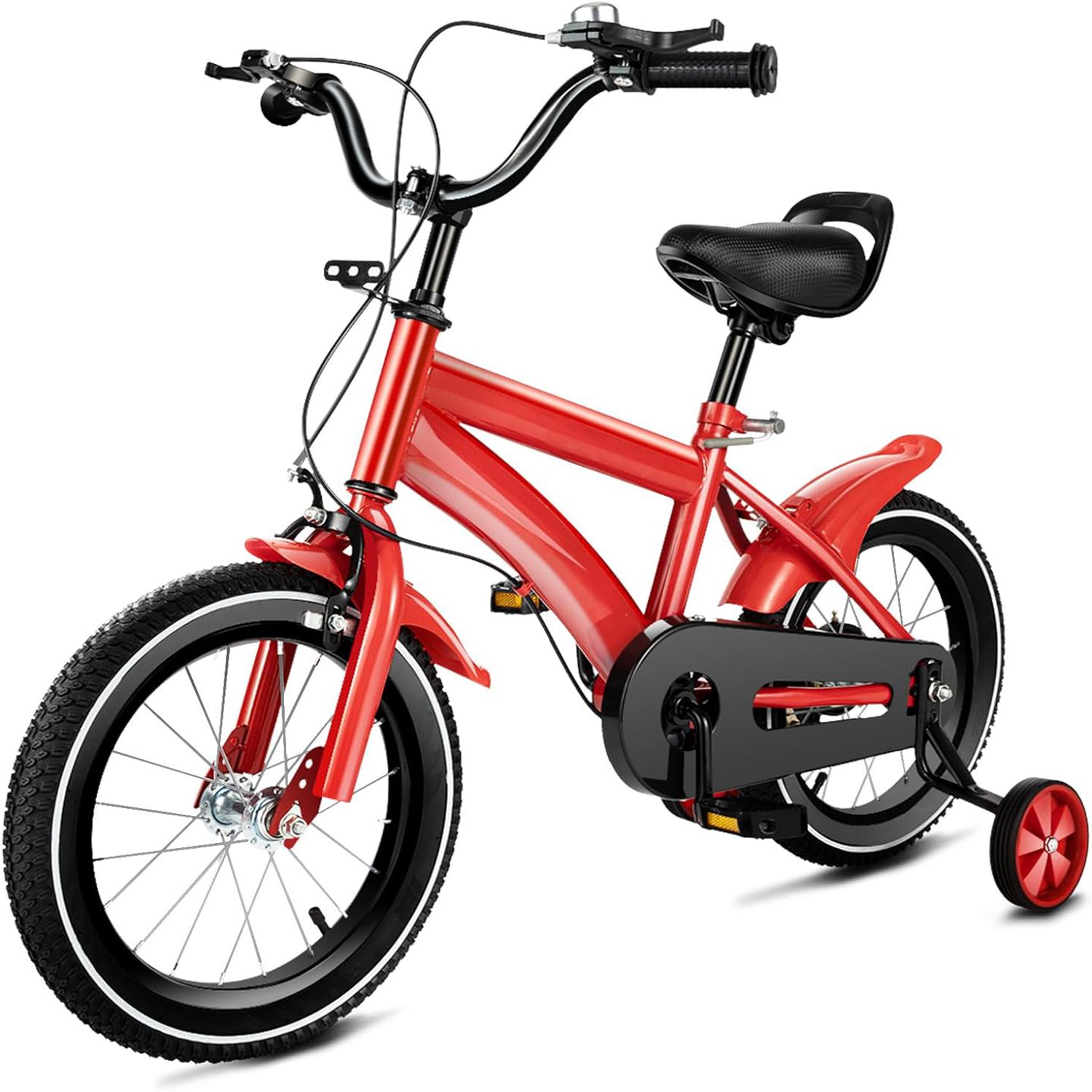Vélo pour enfants âgés de 3 à 6 ans garçons filles vélos pour enfants de 14 pouces avec roues d'entraînement vélo pour enfants en acier à haute teneur en carbone
