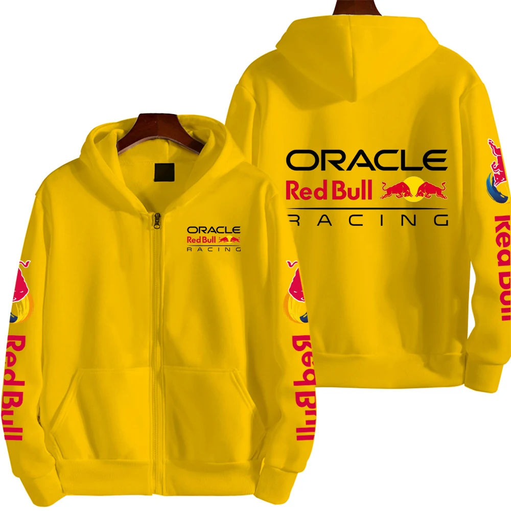 Hommes printemps et automne nouveau Red Bull Racing Sports extrêmes sweat à capuche avec fermeture éclair femme fermeture éclair vêtements de sport mode Couple manteau