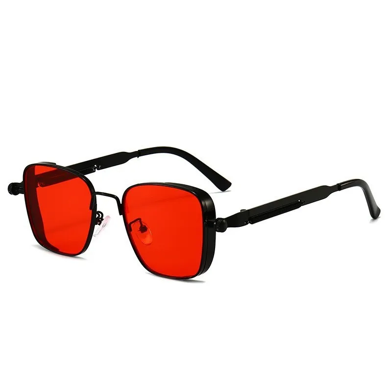 2025 gafas de sol polarizadas hombres de gama alta guapo conducción especial Anti UV alta calidad Metal Punk moda tendencias gafas de sol