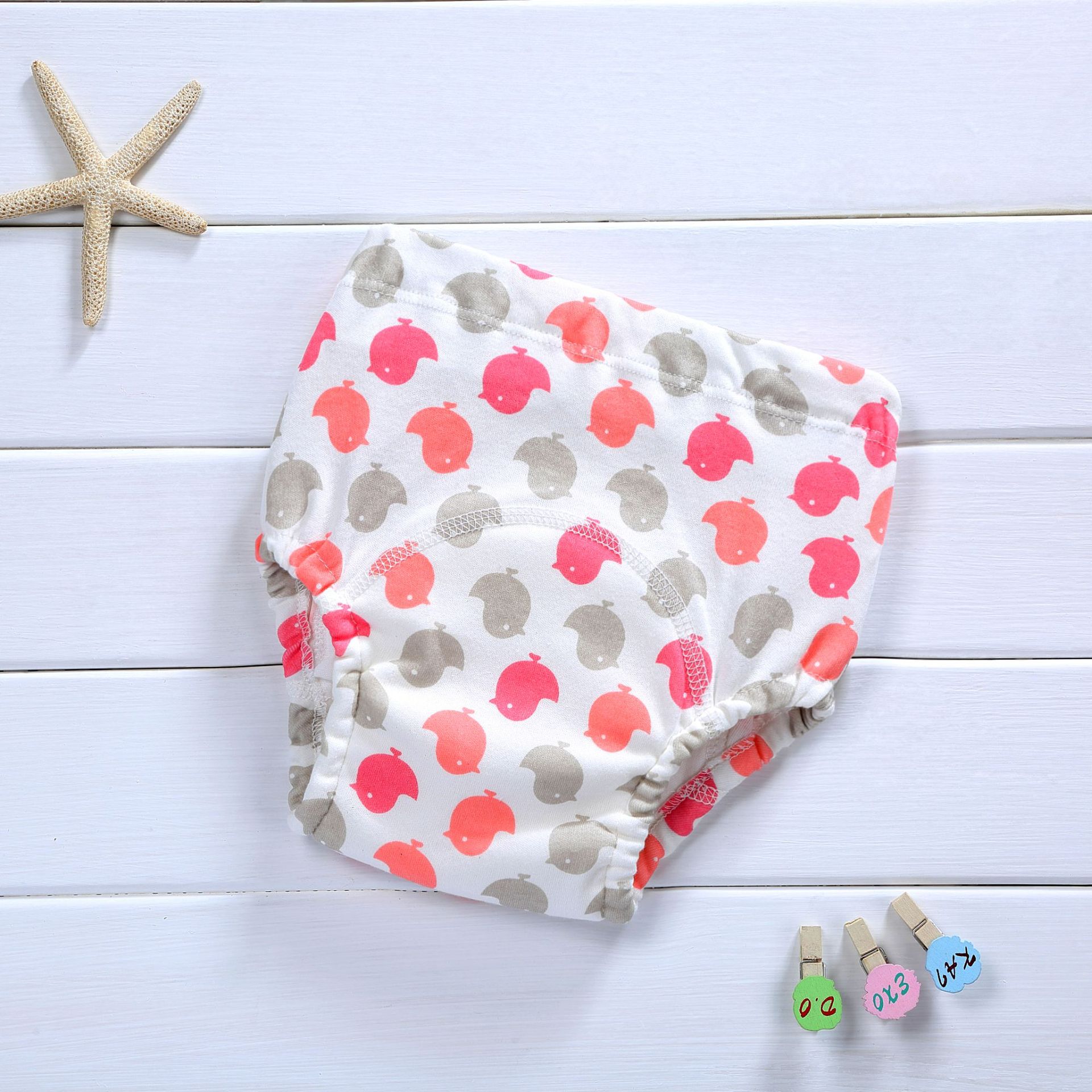 Pantalones de entrenamiento impermeables para bebé, pañal de algodón, pantalones cortos lavables, bragas, ropa interior cambiante, nuevo