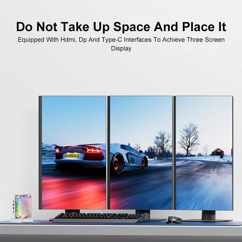 Topton minipc amd ryzen 7 8845hs es r5 8645hs es oculink mini pc rgb farb spieler windows 11 wifi 6 2x2,5g lan usb 3. 0 4k computer