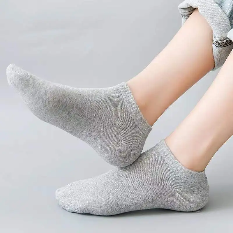 Calcetines náuticos para hombre y mujer, medias transpirables de uso general, color blanco y negro, 10 pares
